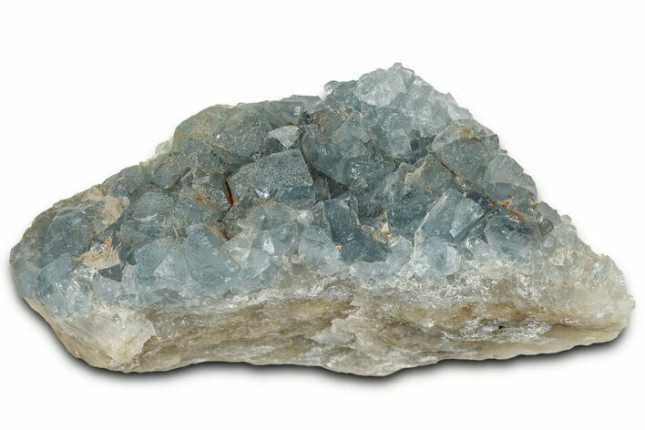 Blue Cubic Fluorite Crystals on Quartz - New Mexico #326162